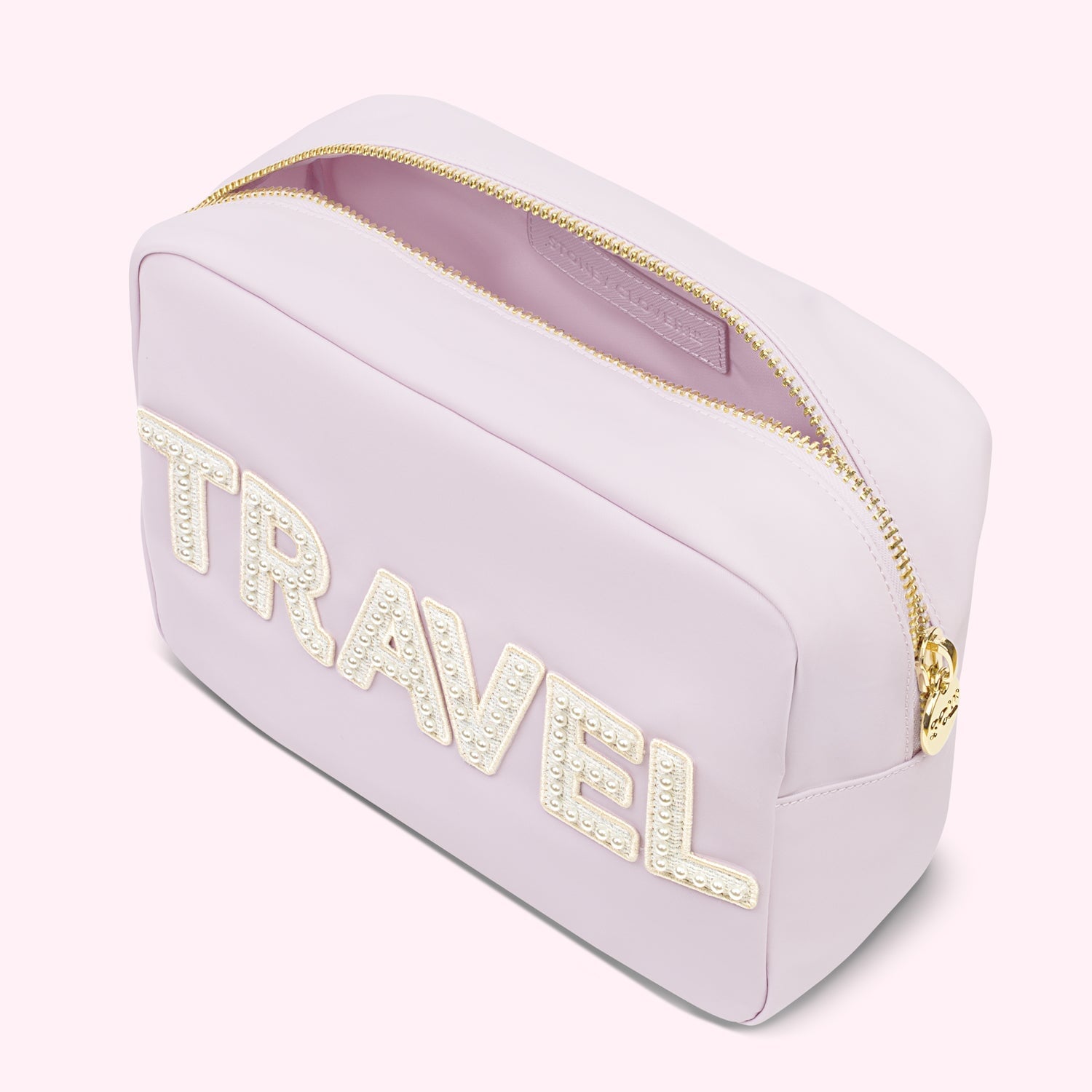 Travel Large Pouch | Lilac/White