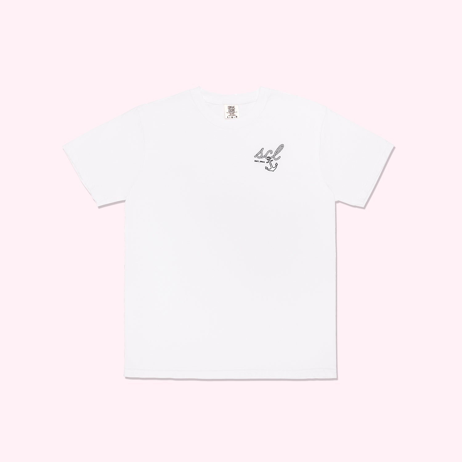 Canvas T-Shirt White SCL Anchor