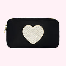 Jumbo Heart Small Pouch | Noir
