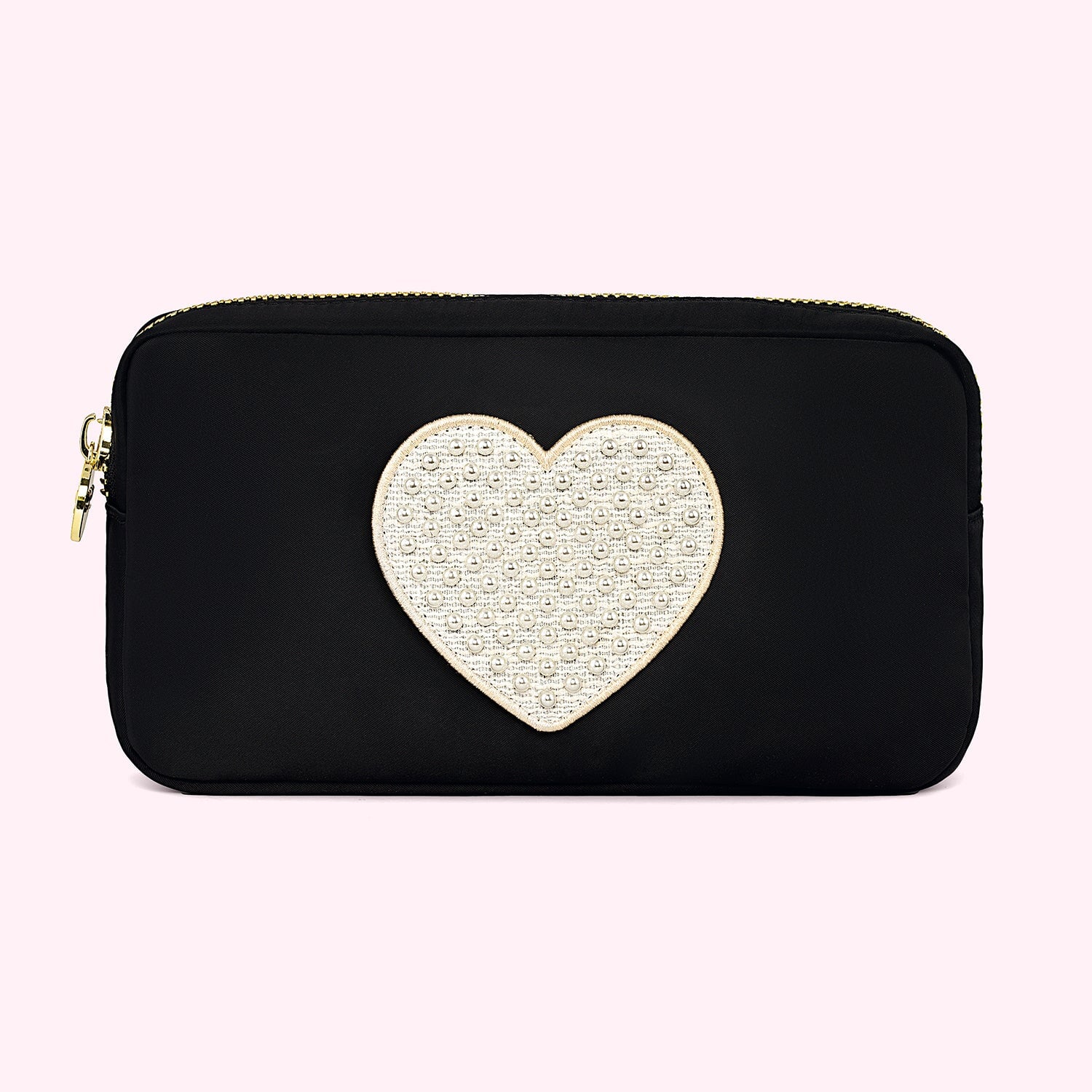 Jumbo Heart Small Pouch | Noir