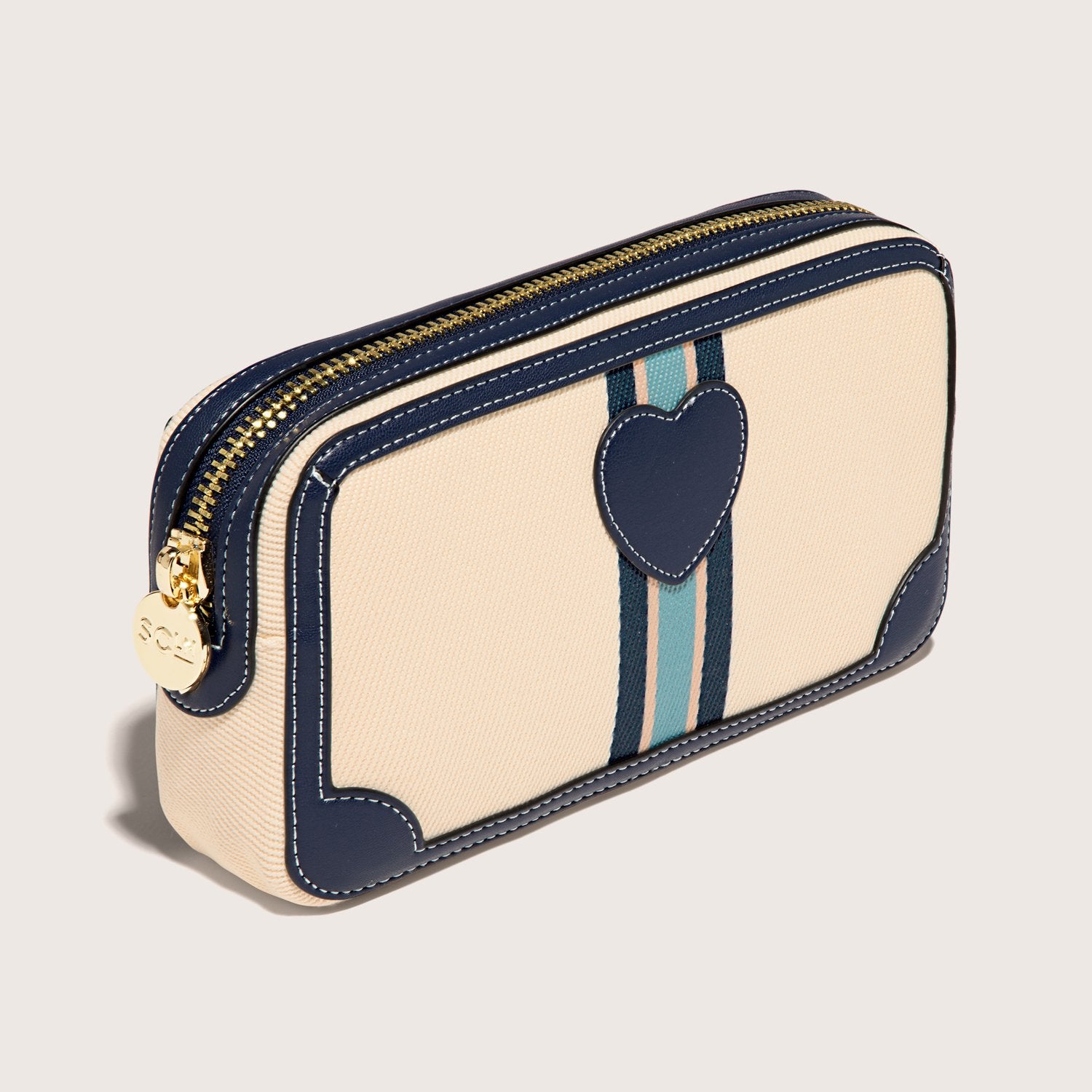 Small Pouch | Sapphire & Natural