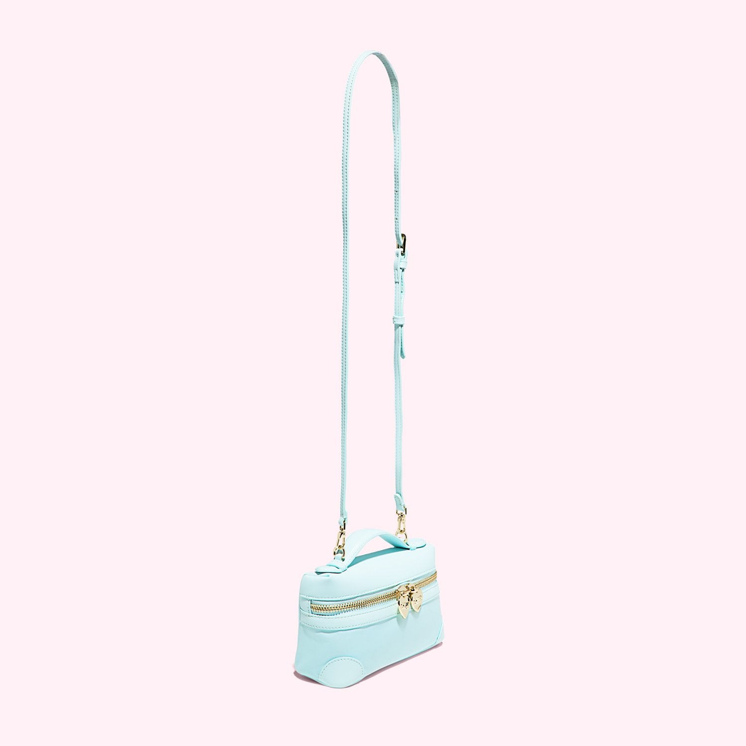 Sparkle Letter Bag Charm | Satin White