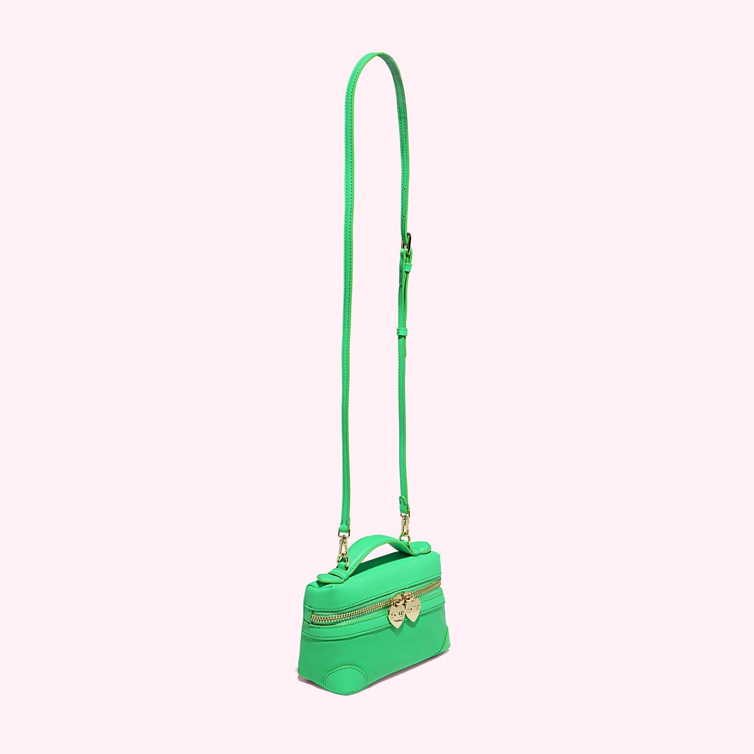 Sparkle Letter Bag Charm | Satin White