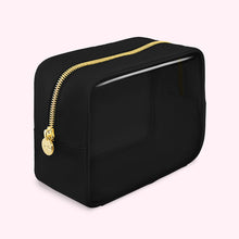Clear Front Large Pouch | Noir