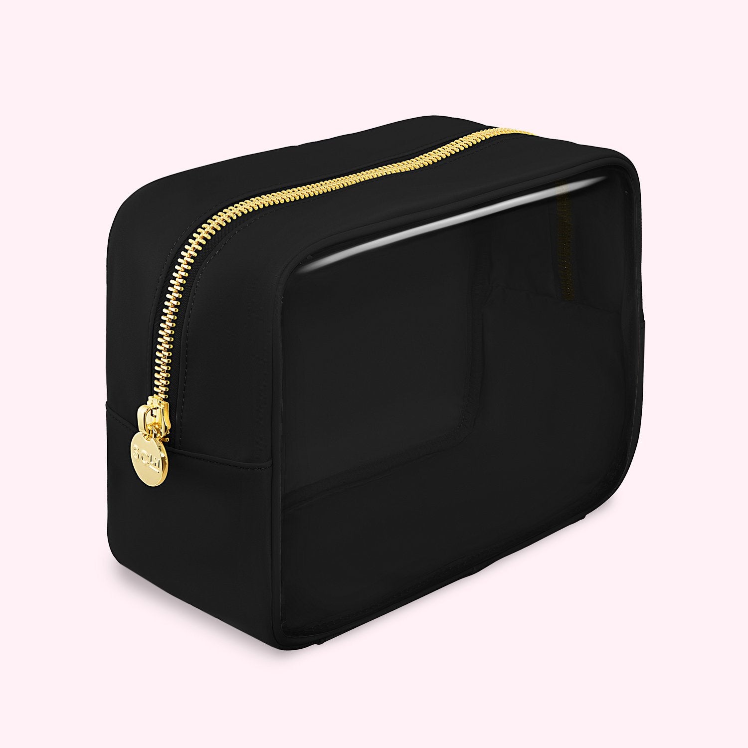 Clear Front Large Pouch | Noir