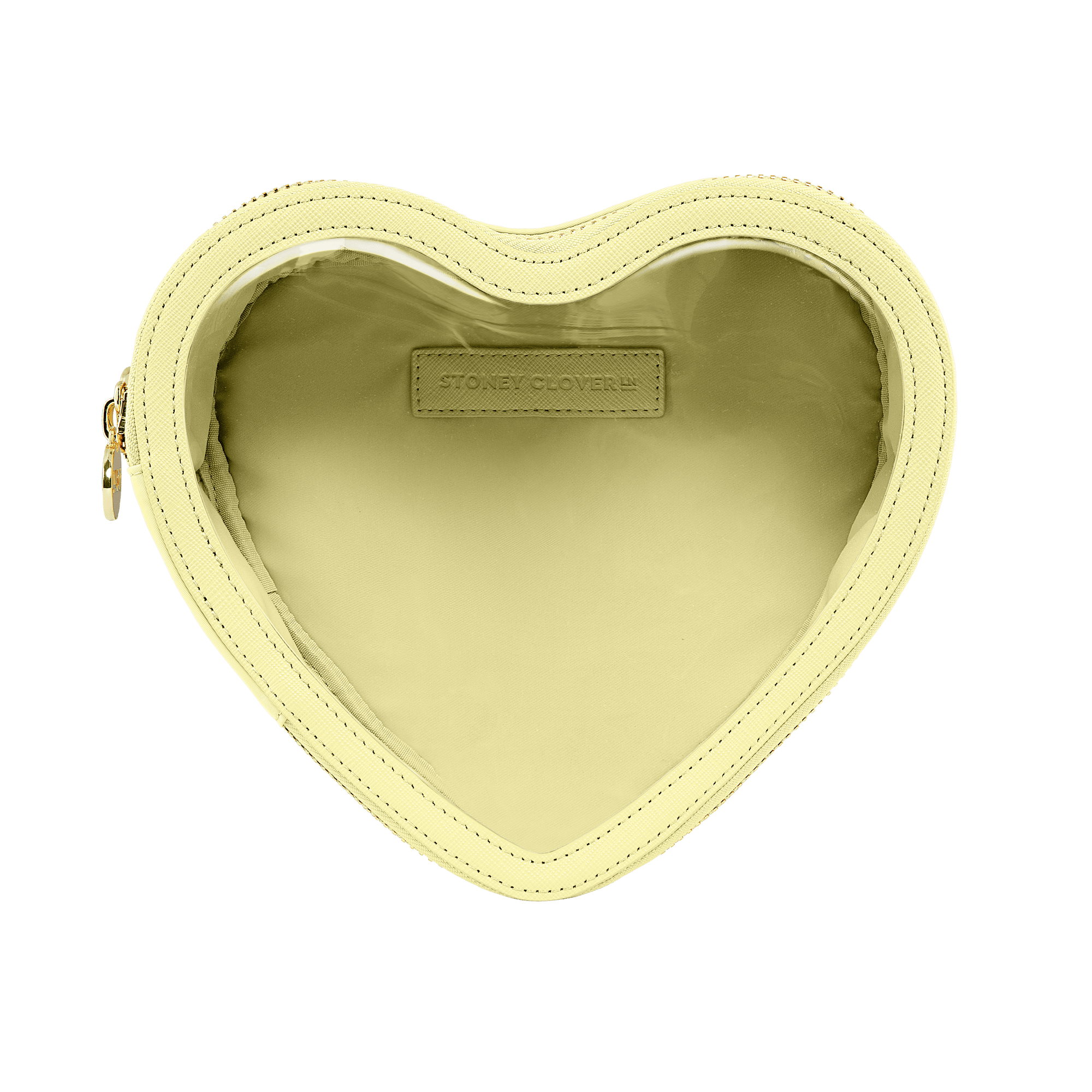 Heart Open Top Pouch | Banana