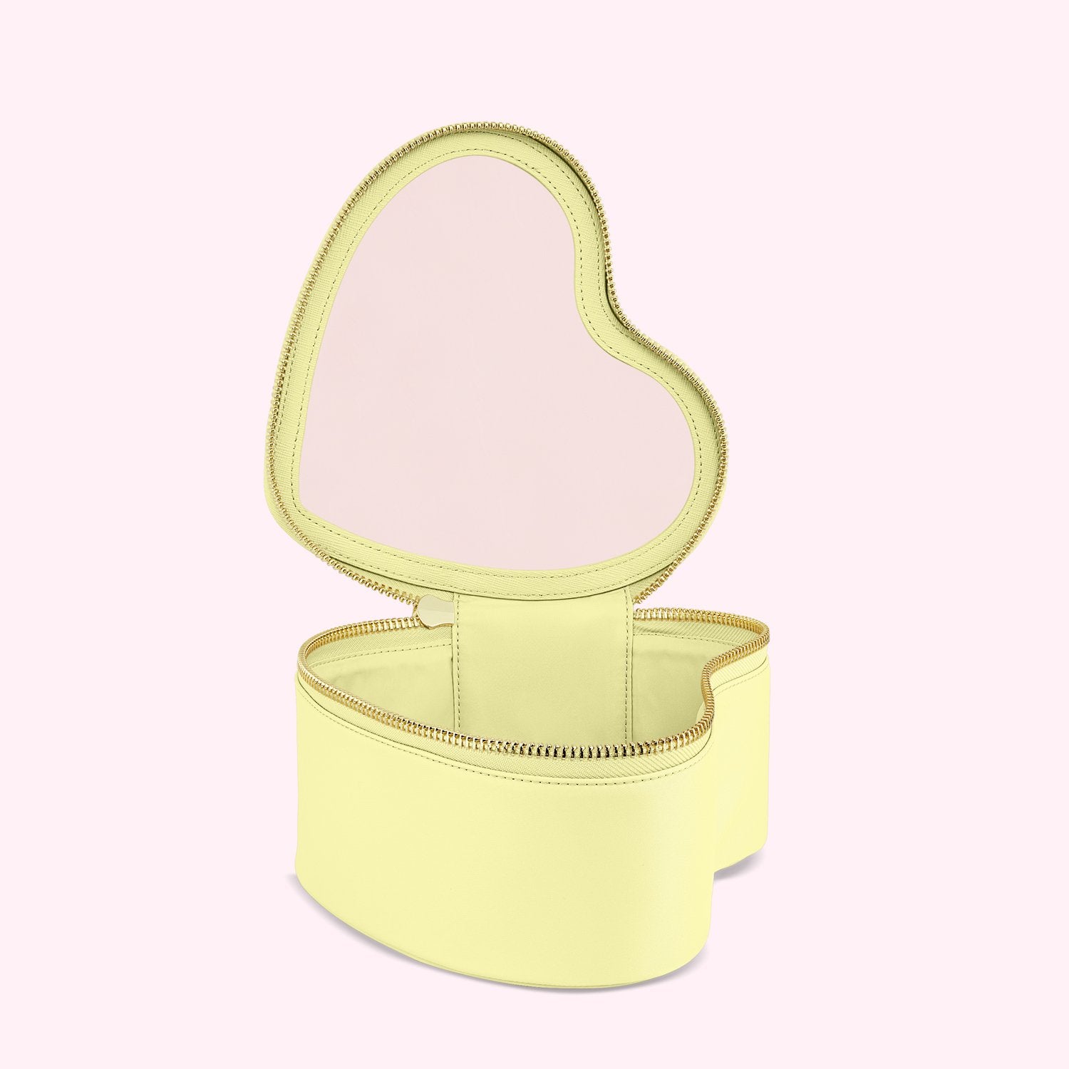 Heart Open Top Pouch | Banana