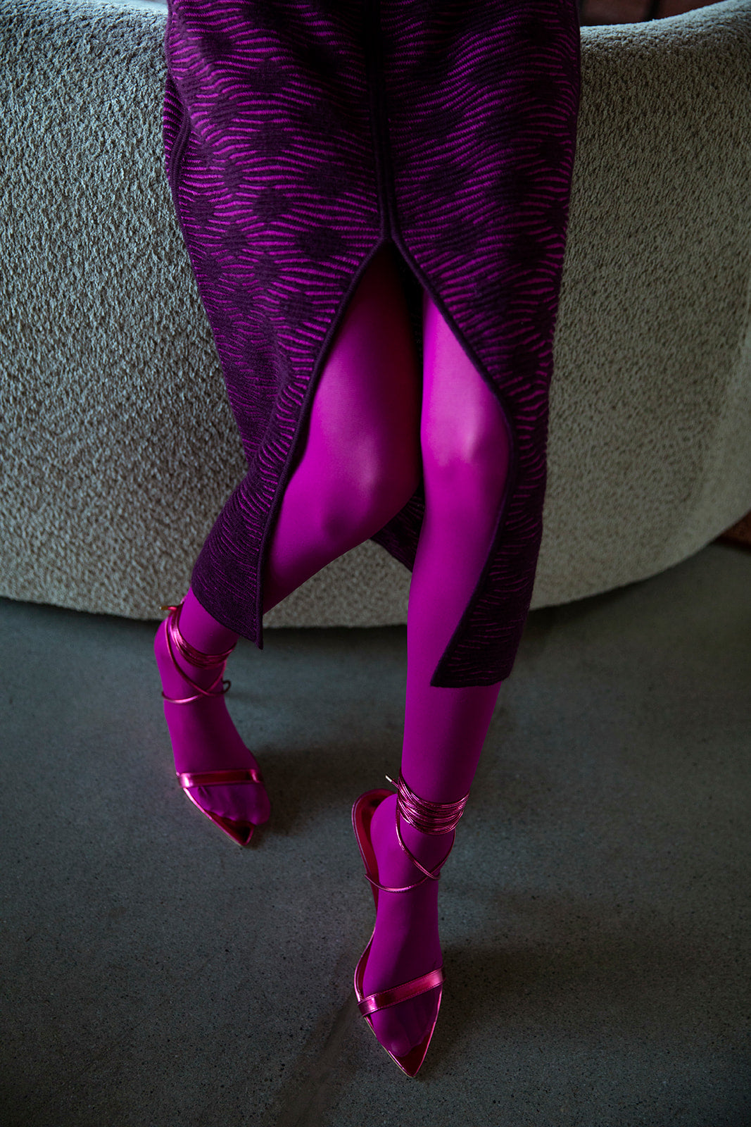 Ines Skirt | Fuchsia Aubergine