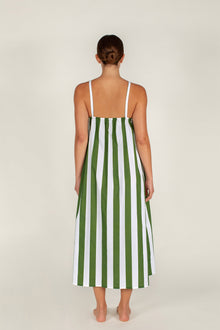 Inez Dress | Verdant Stripe