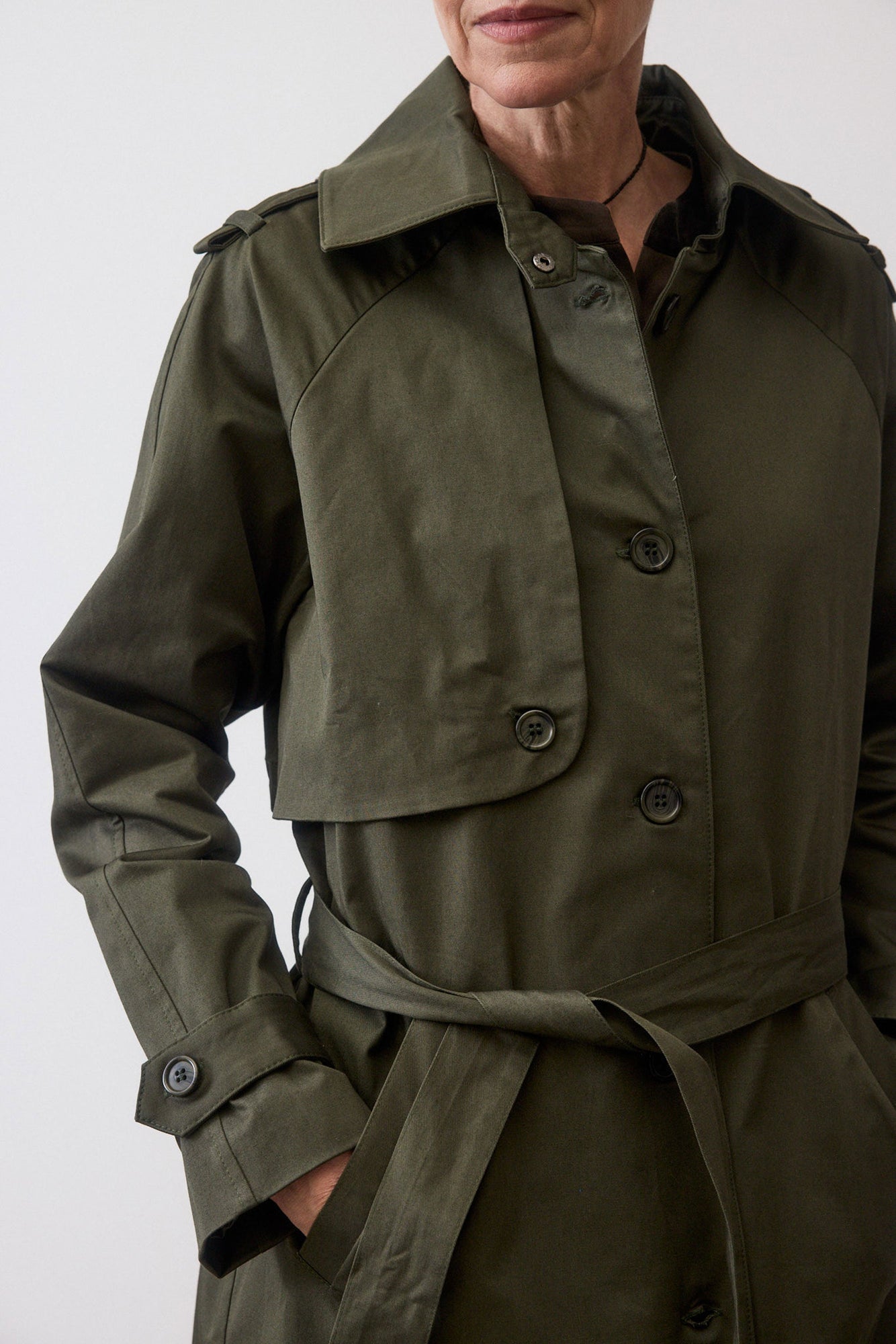 In My Element Trench Coat | Olive