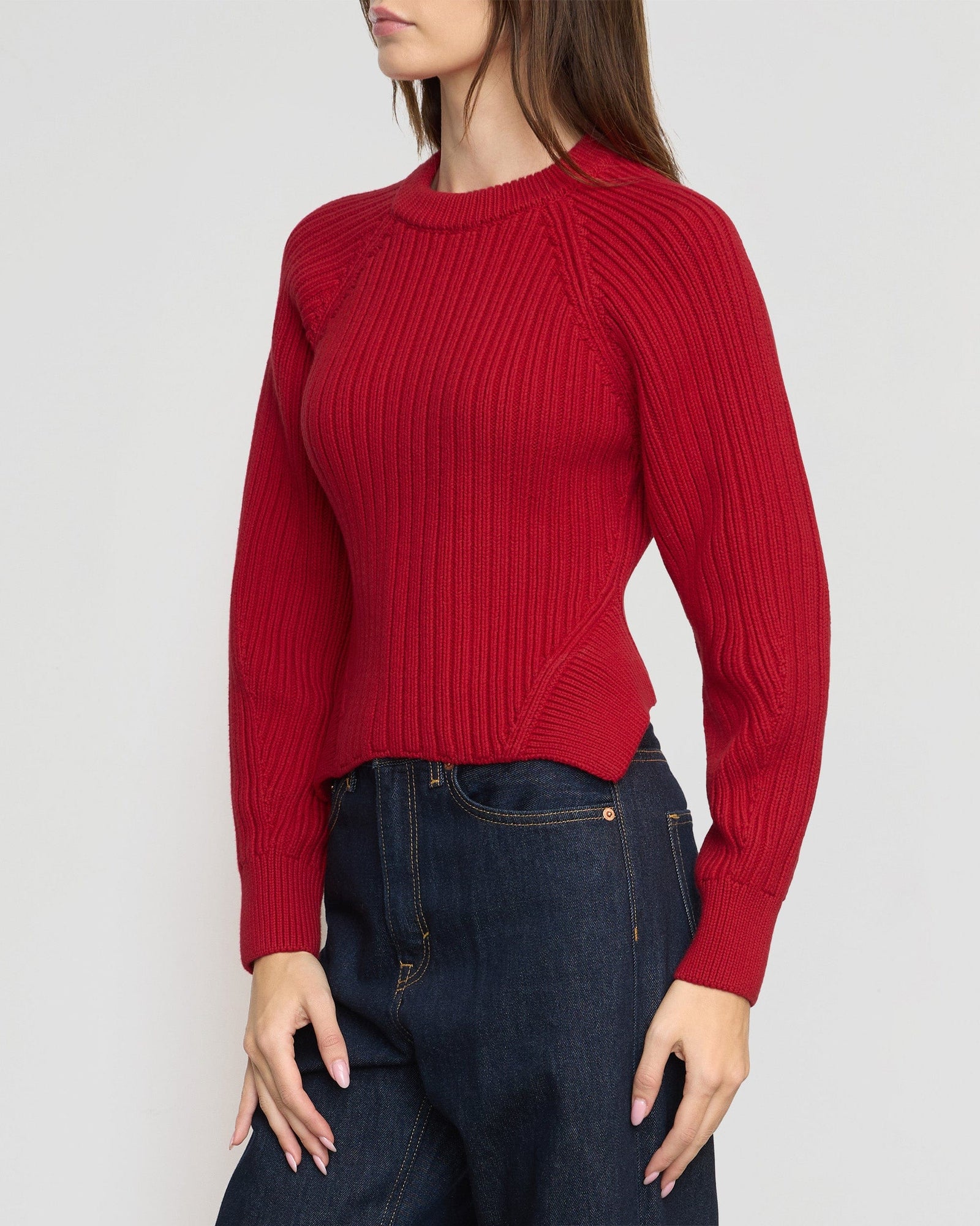 Iona Organic Cotton Cropped Sweater | Lacquer