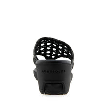 Ivie Sandal Wedge | Black Raffia