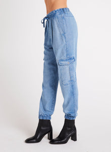 Isla Pleated Jogger | Vintage Horizon Wash