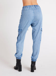 Isla Pleated Jogger | Vintage Horizon Wash
