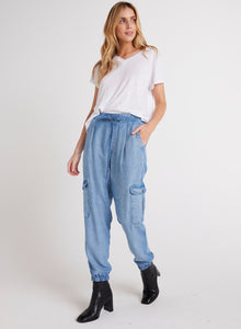 Isla Pleated Jogger | Vintage Horizon Wash