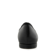 Arena Dress Flat | Black Leather