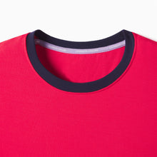 Ultra-Soft French Terry Tee | Poppy/Navy