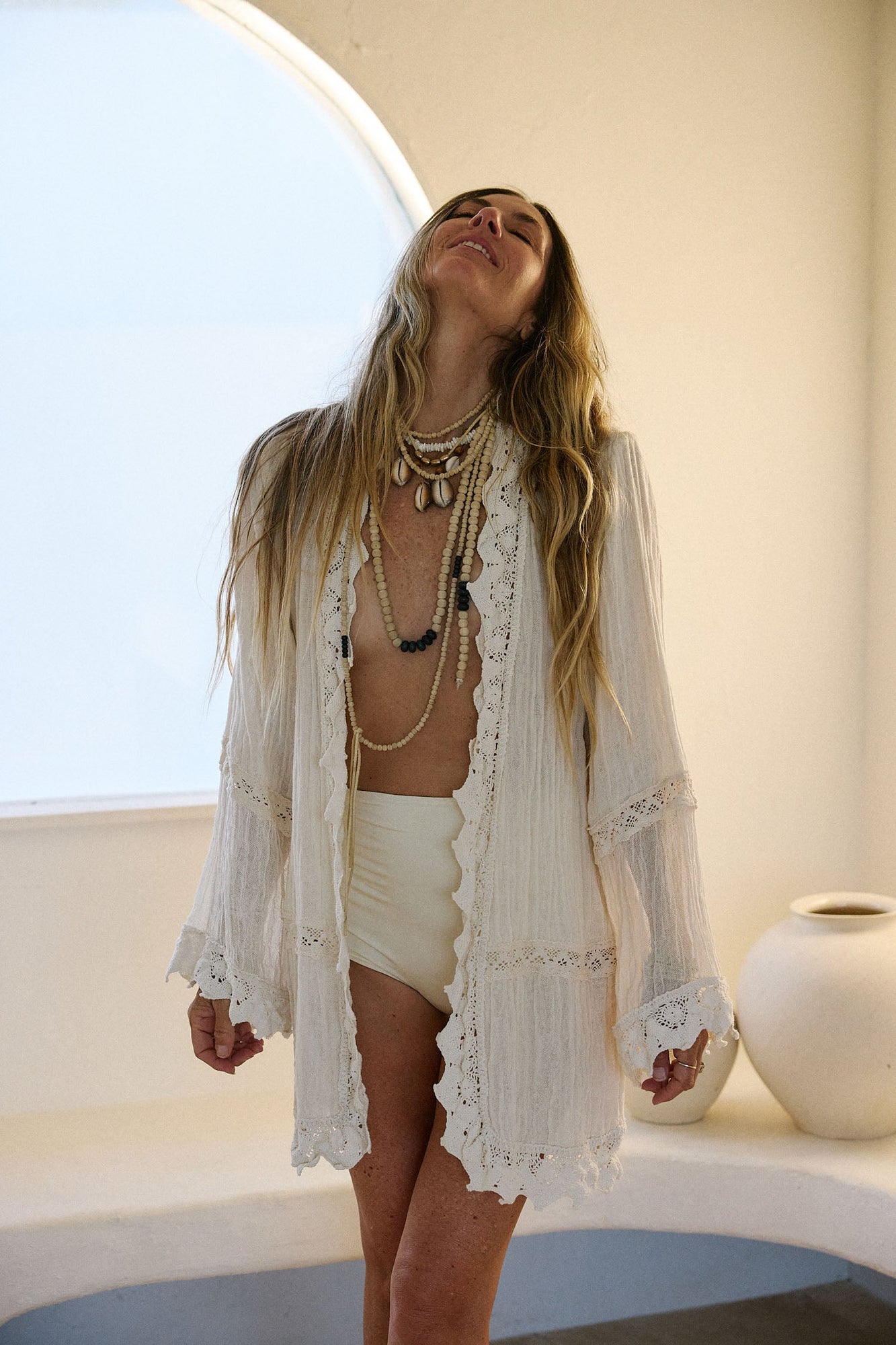 Nouveau Keith Kimono | Natural