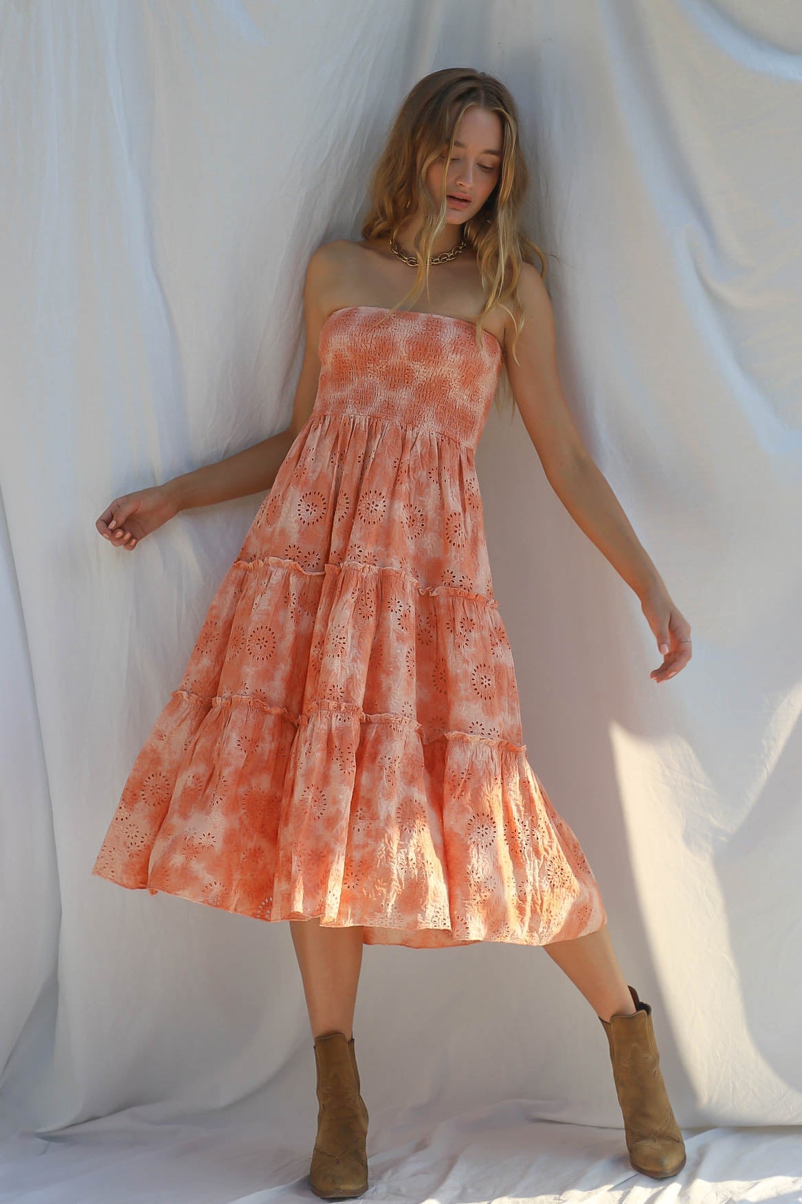 Rooftop Skirtdress | Ashbury Swirl Apricot