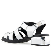 Dapper Casual Fisherman | Silver Mirror Metallic Faux Leather