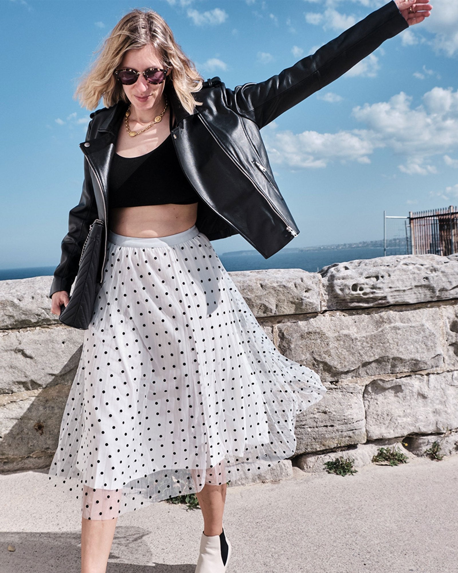 Women | Just Friends Leather Jacket | Black