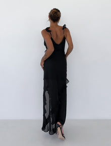 Just like Heaven Maxi Dress | Black Lurex - Maxi Dress