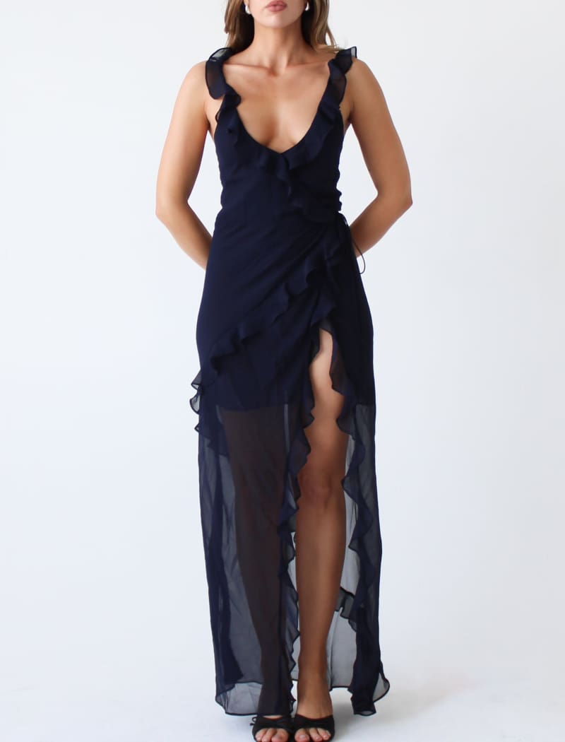 Just like Heaven Maxi Dress | Navy - Maxi Dress