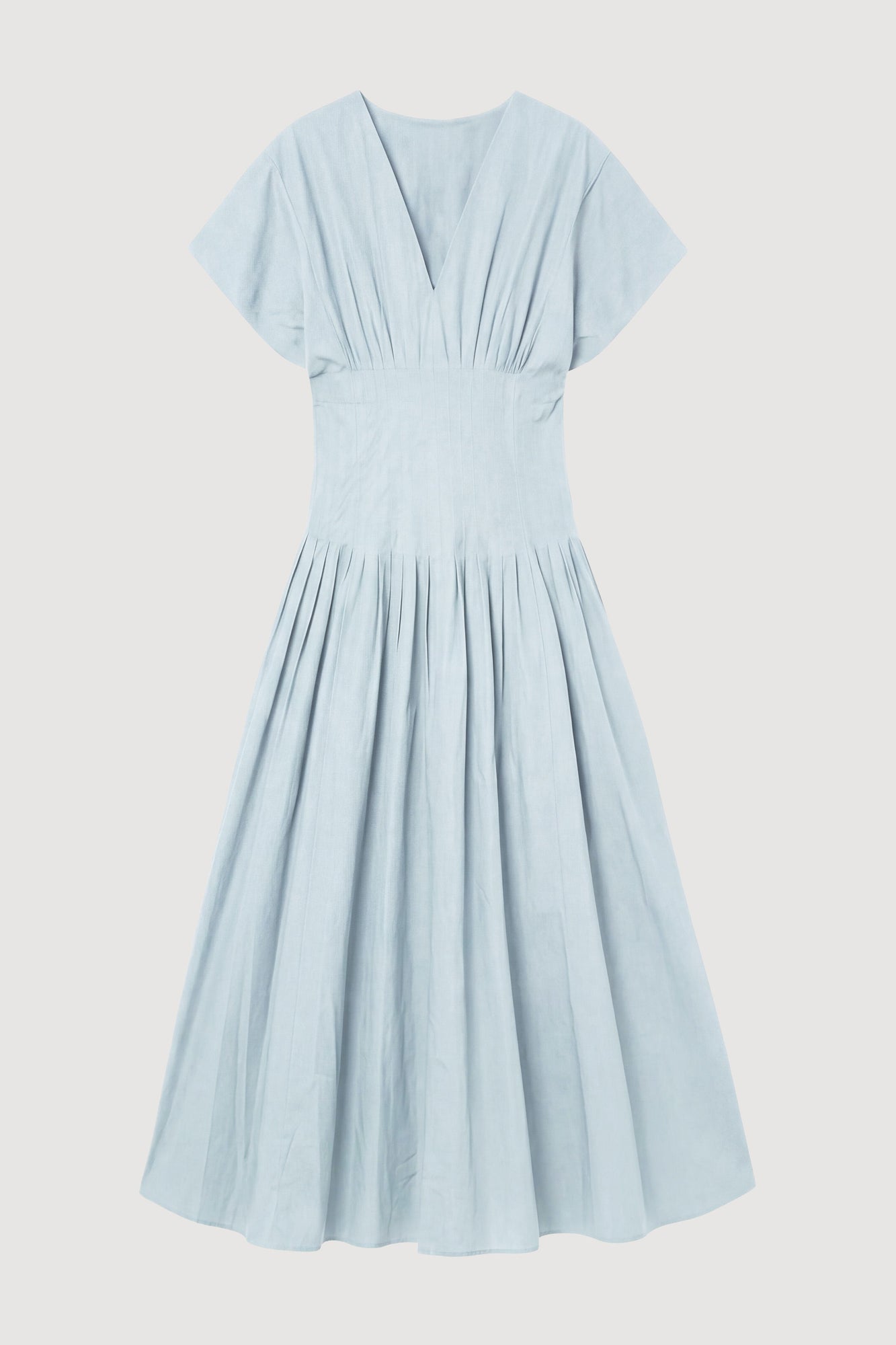 Aya | Kai Pleated Blouson Dress - Flat