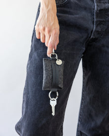 Merino Wool Card Key Fob | Charcoal