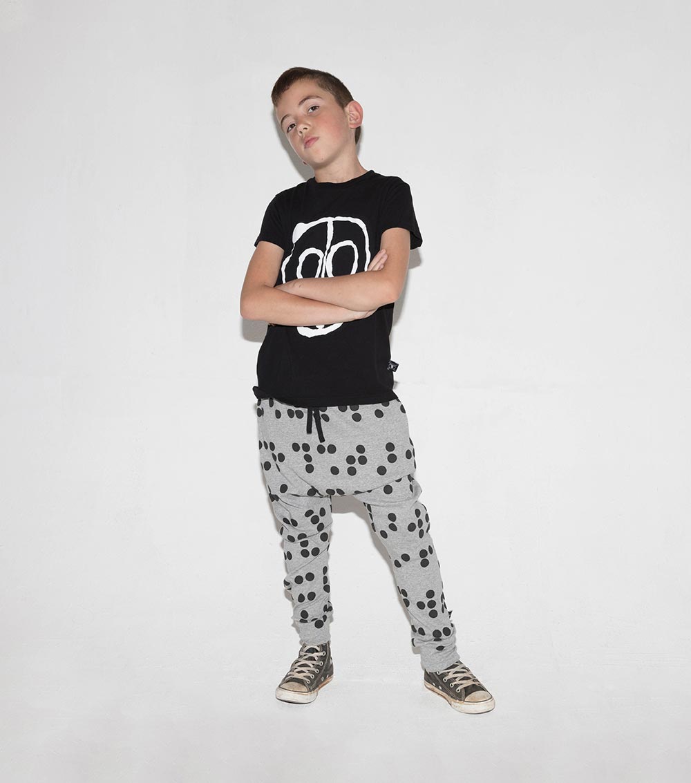 Kid | Light Braille Baggy Pants | Heather Grey