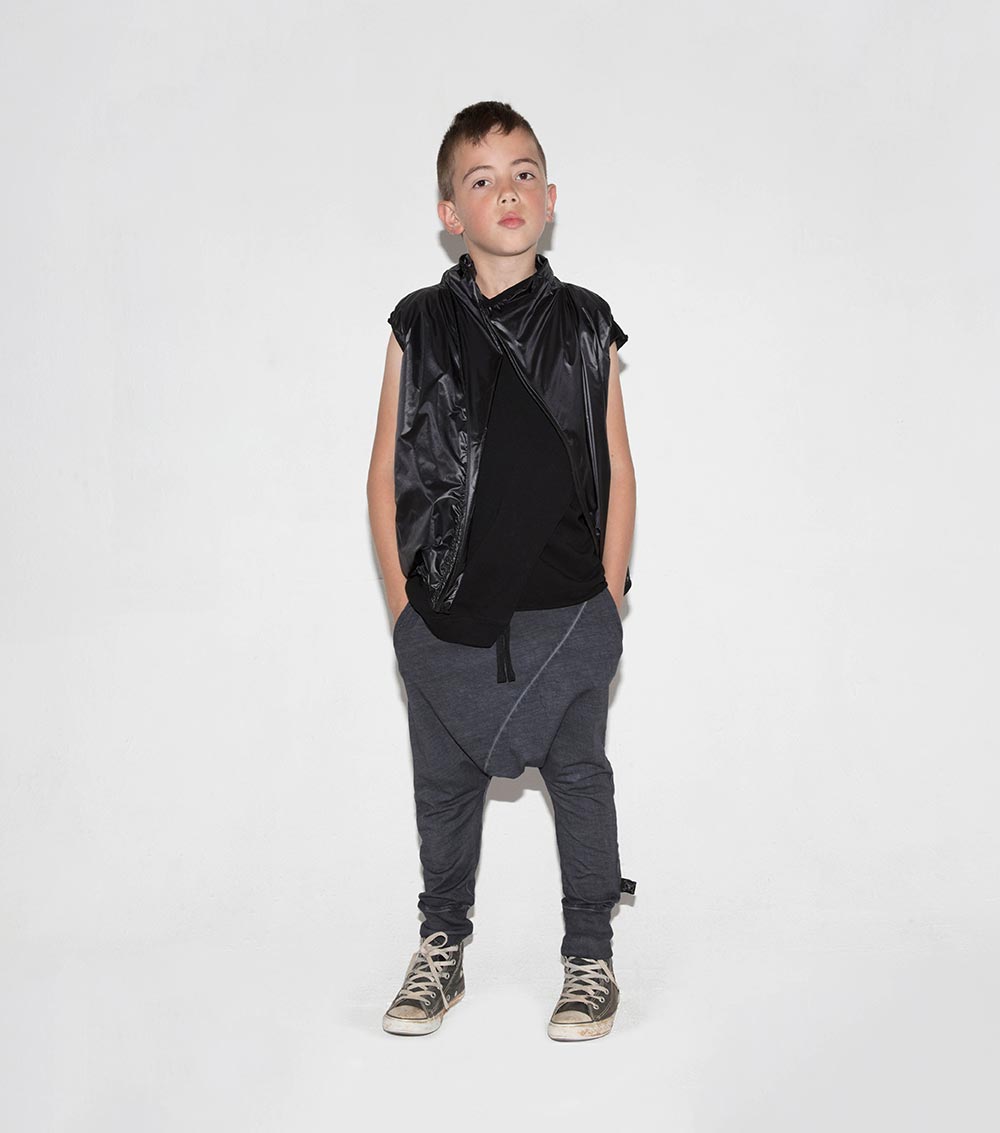 Kid | Raw Pants | Dyed Graphite