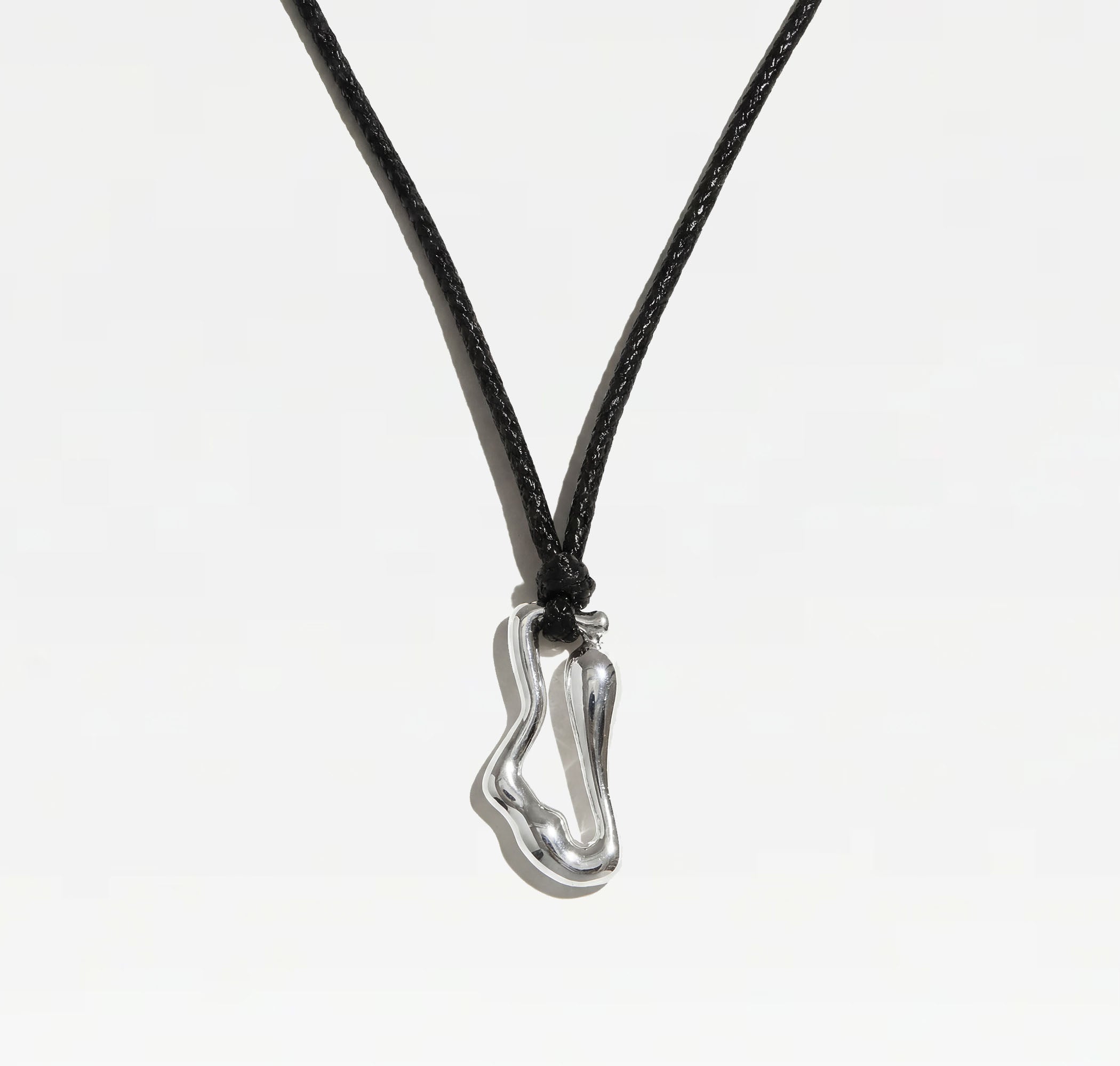 The Kylia Cord Pendant Necklace | Sterling Silver