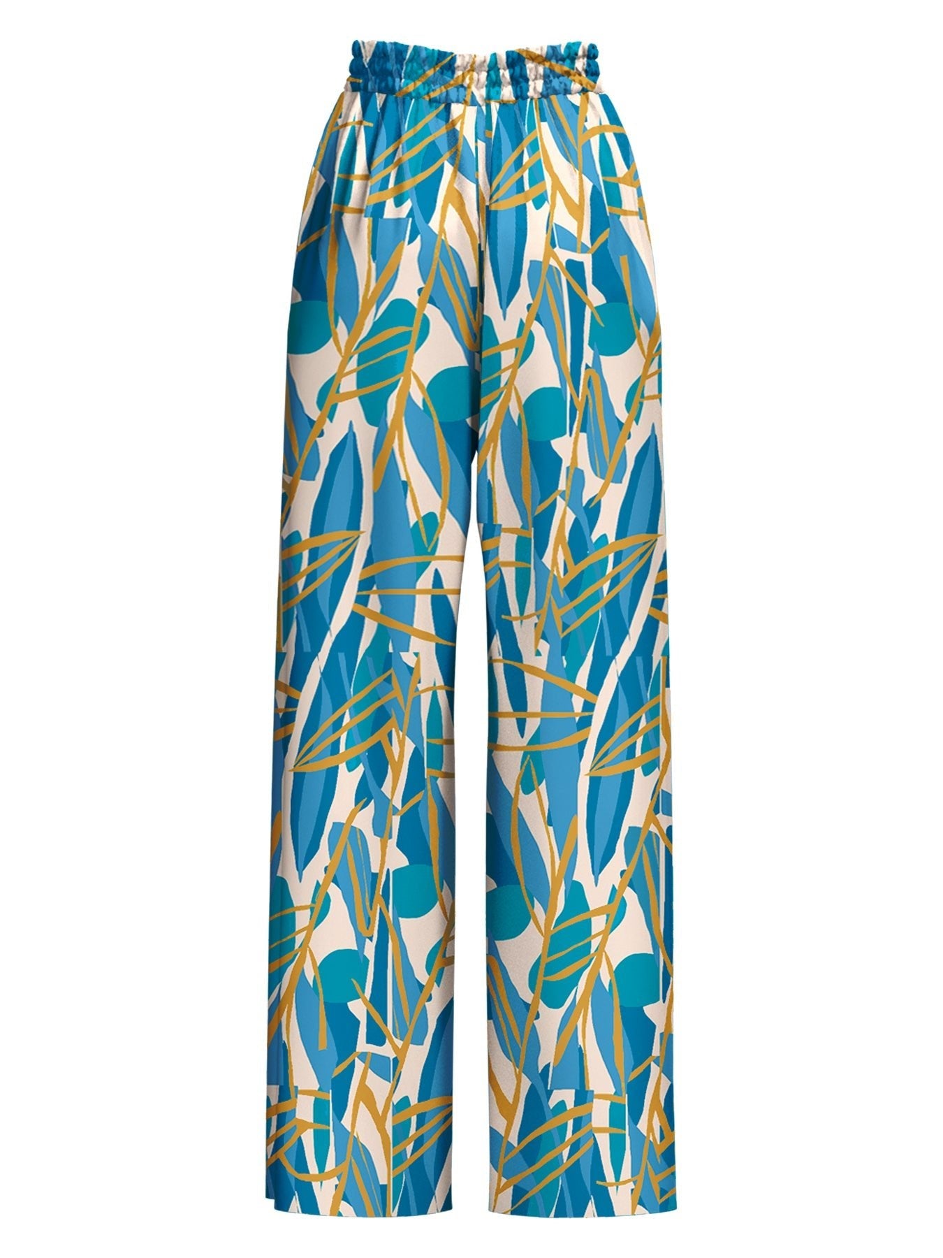 Leer Pants - Blossom Teal - diarrablu