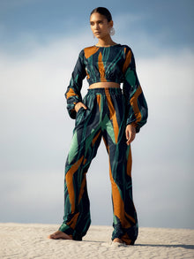 Leer Pants - Costa Navy - diarrablu