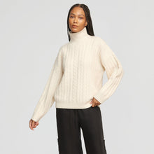 Liam Chunky Cable Knit Sweater | Oatmeal