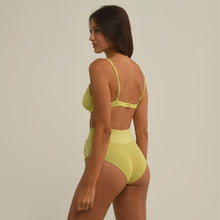 Women | Added Coverage High Rise Bikini Bottom | Limon Sparkle