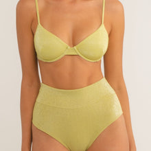 Women | Added Coverage High Rise Bikini Bottom | Limon Sparkle