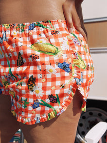 Agatha Short | Garden Critters Gingham
