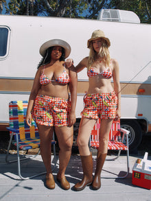 Agatha Short | Garden Critters Gingham