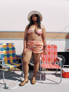 Agatha Short | Garden Critters Gingham