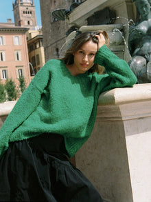 Marion V-Neck | Kelly Green