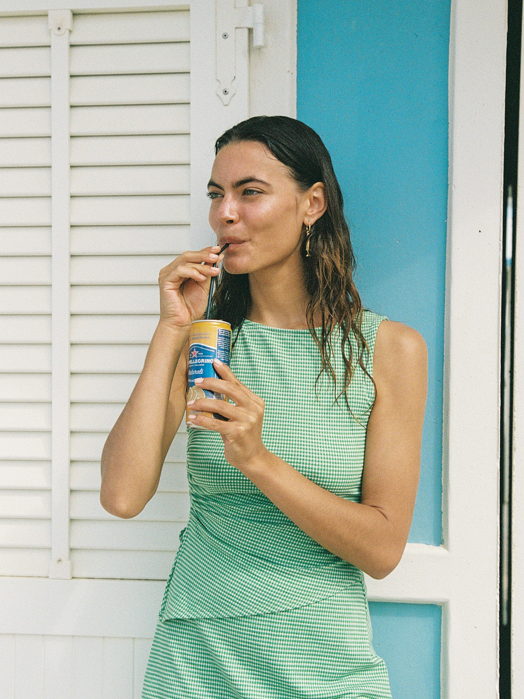 Erin Tank | Pesto Gingham