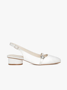 Mackie Heel | White Satin