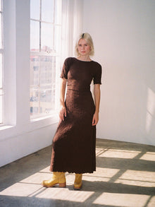 Maya Short Sleeve Dress | Mocha