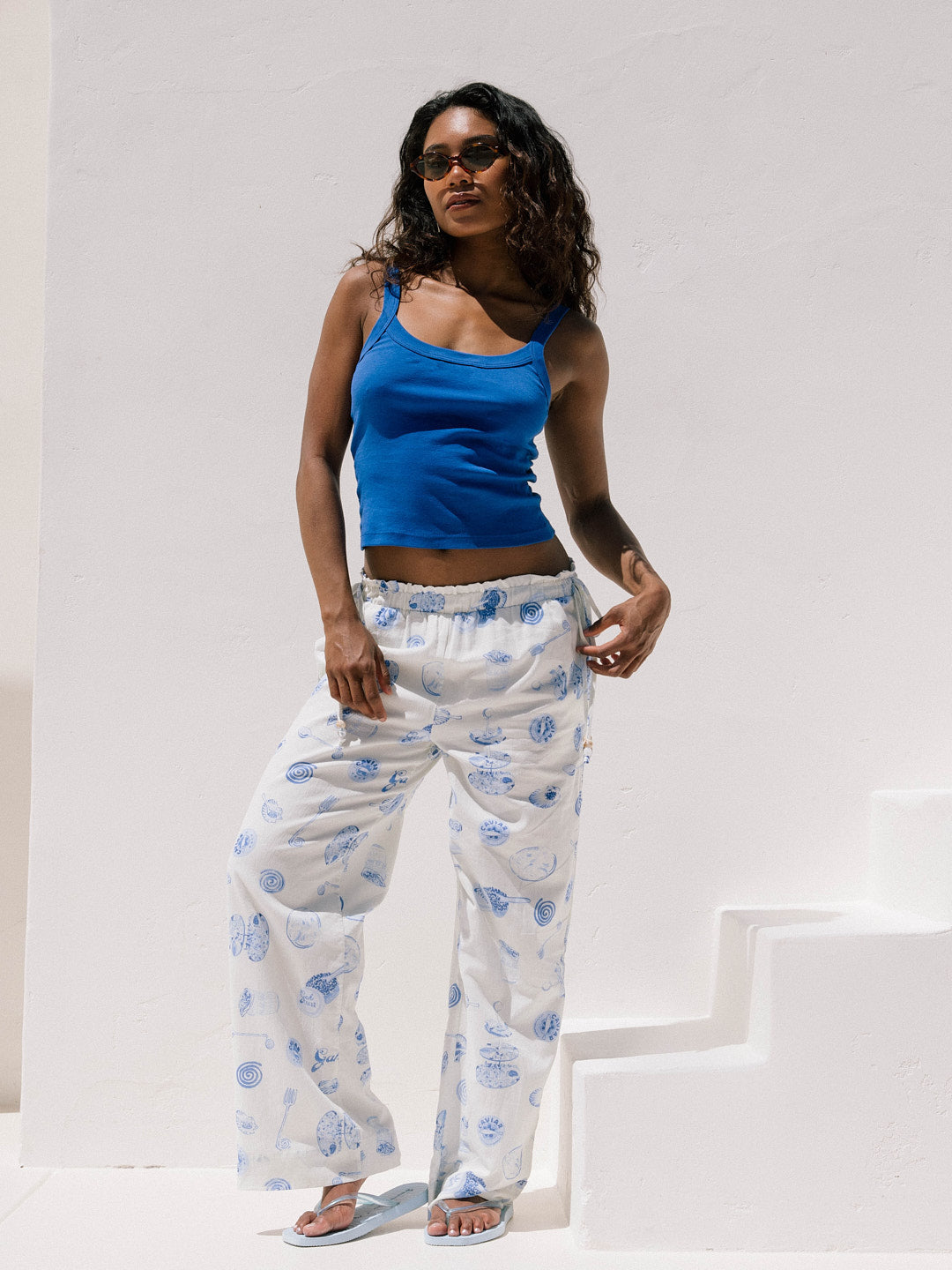 Nora Pant | Caviar Dreams Blue Multi