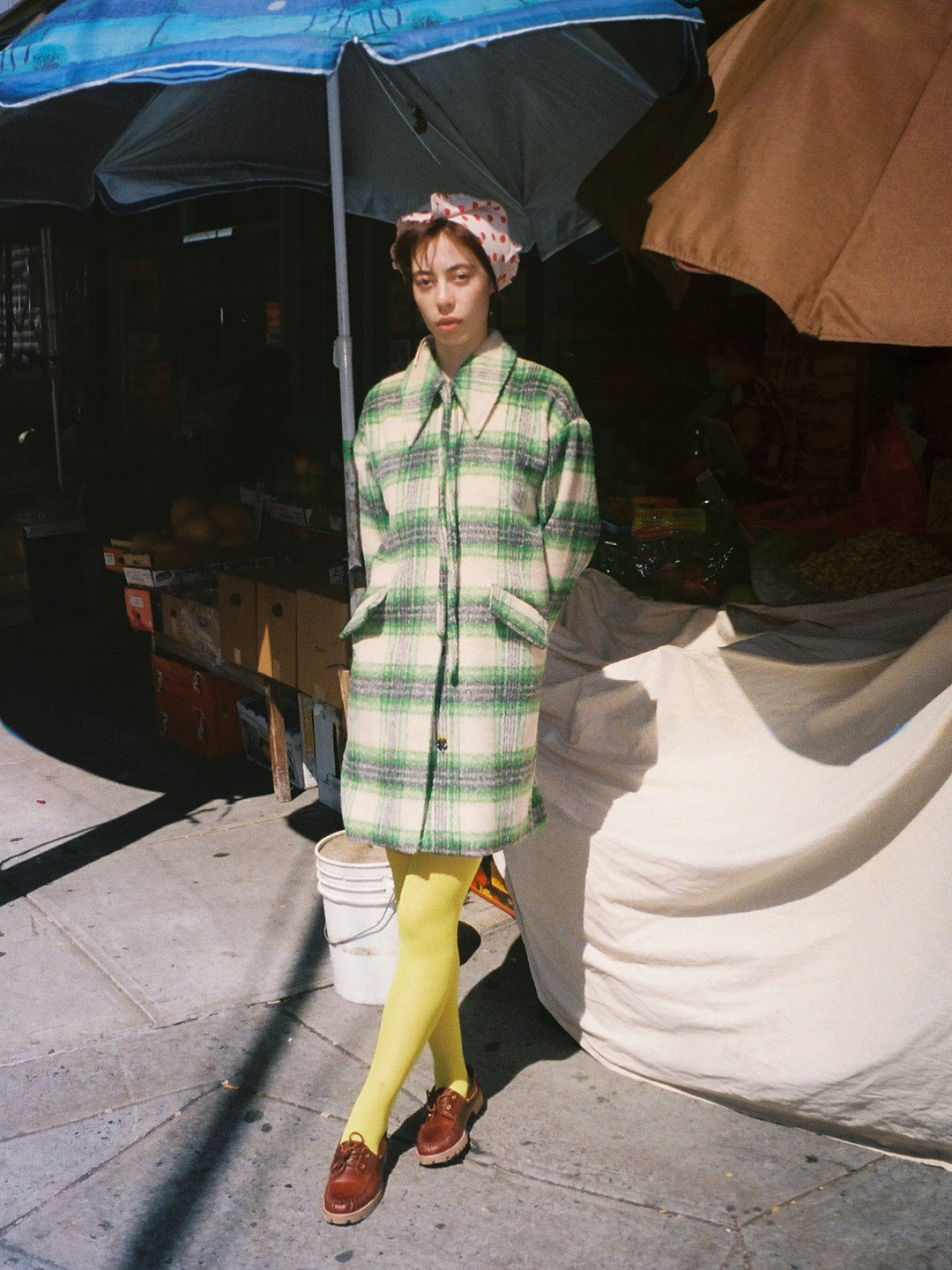 Chelsea Coat | Moss Plaid