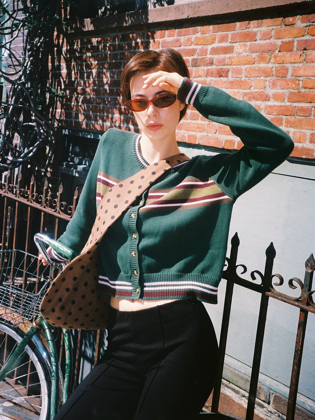 Odessa Cardi | Moss Stripe