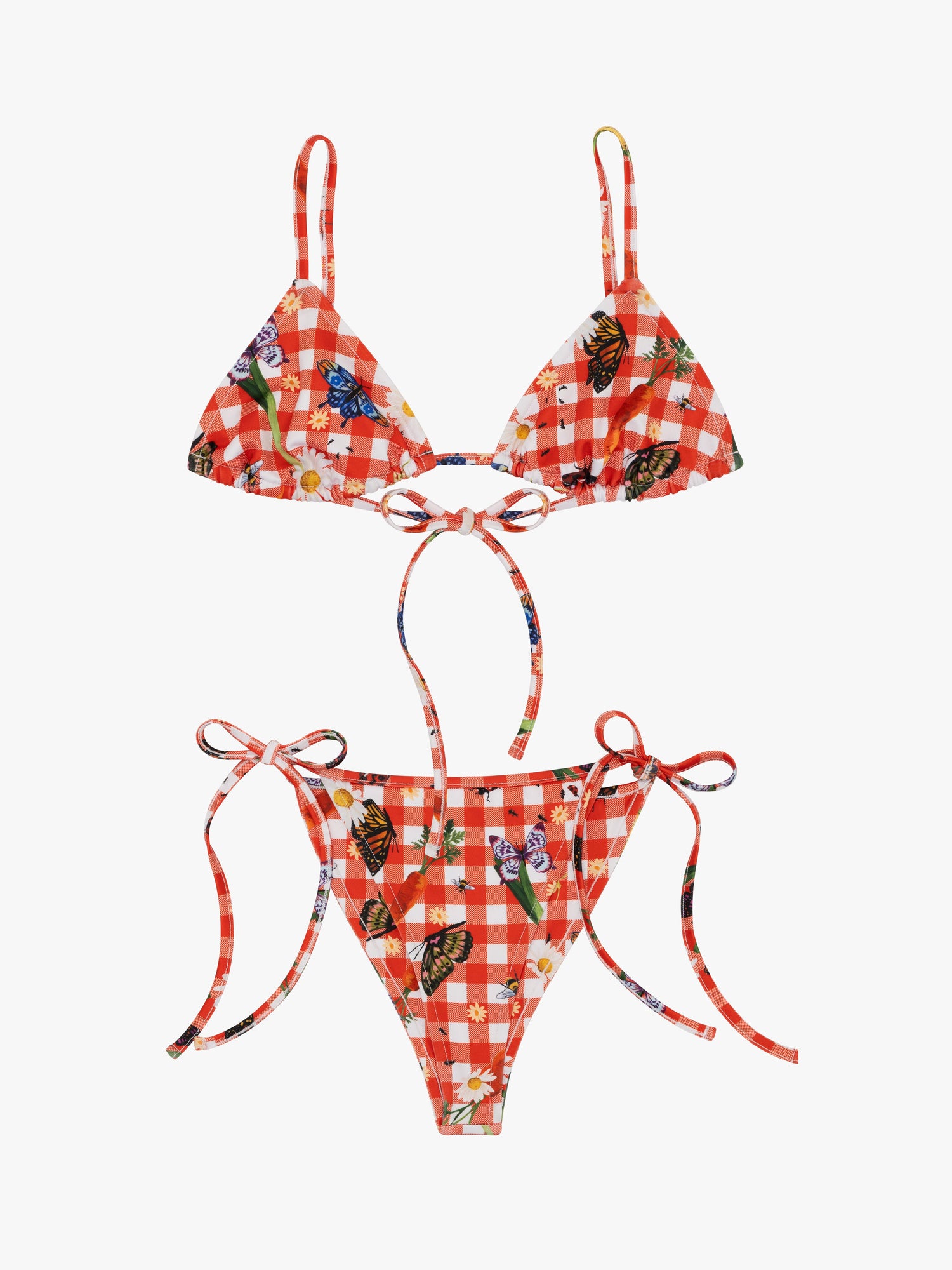 Pamela Two Piece | Garden Critters Gingham