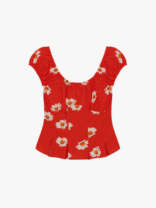 Pat Top | Red Daisy
