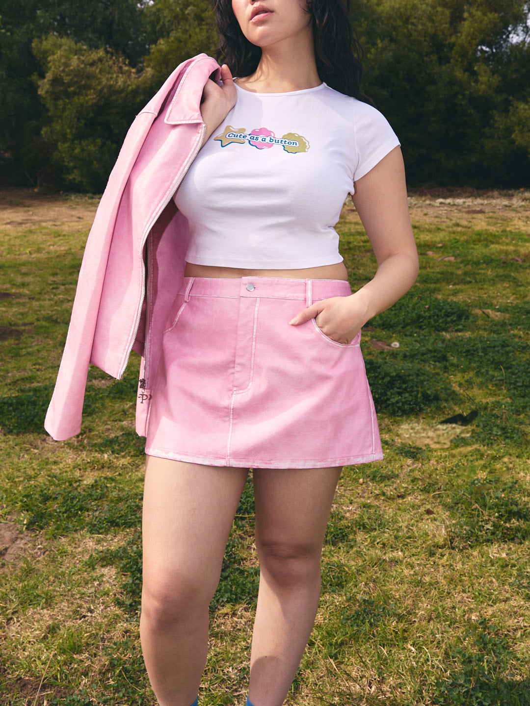 Mariah Mini Skirt | Polly Pocket™ Pink